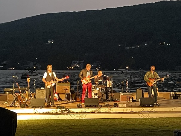 Come Together band performing at the waterfront, Peter Lyons Hall